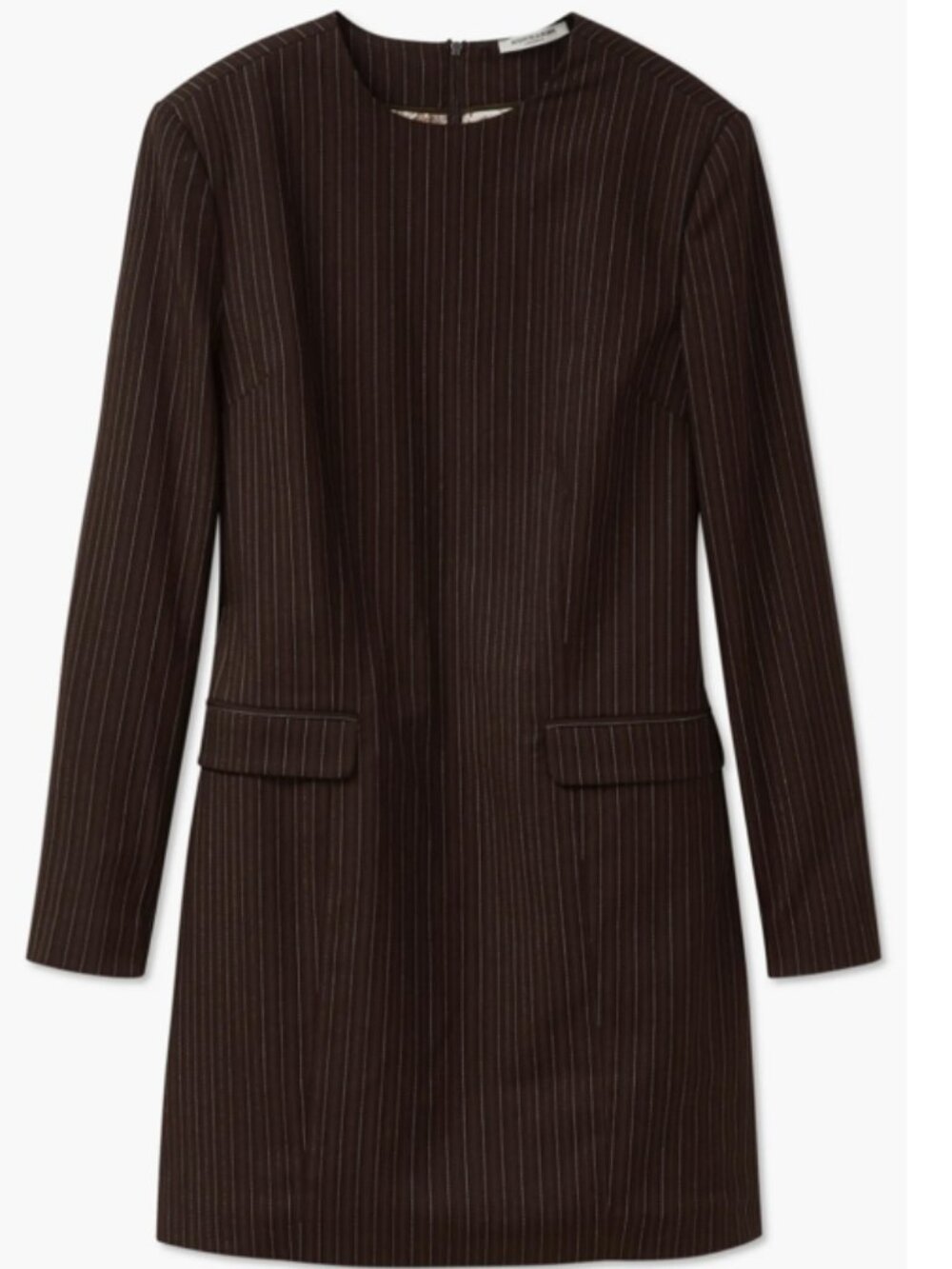 ✨🤎Scotch & Soda Pinstripe Long Sleeve Shift Dress–Blazer-Inspired/Size L/NWT🤎✨